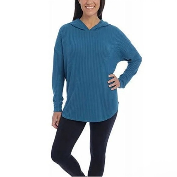 NWT Chaser waffle weave knot long sleeve hooded pull over. Size xl - Picture 1 of 5